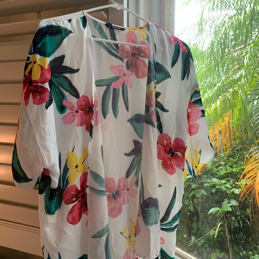 Floral coverup
